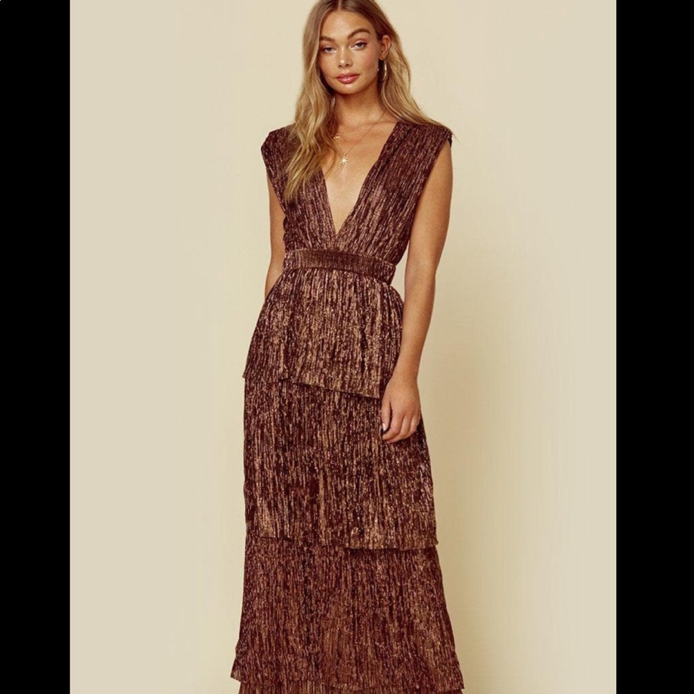 Sabina Musayev Skylar Gown in Bronze